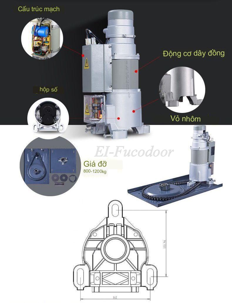 Motor, động cơ cửa cuốn ngăn cháy EI-Fuco, Cửa cuốn ngăn cháy EI, cửa cuốn ngăn cháy EI60, EI70