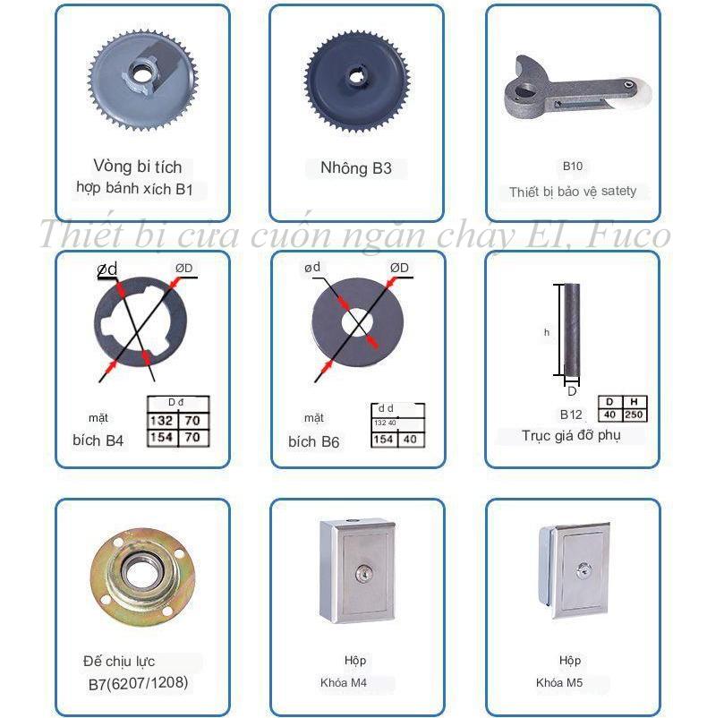 Motor, động cơ cửa cuốn ngăn cháy EI-Fuco, Cửa cuốn ngăn cháy EI, cửa cuốn ngăn cháy EI60, EI70