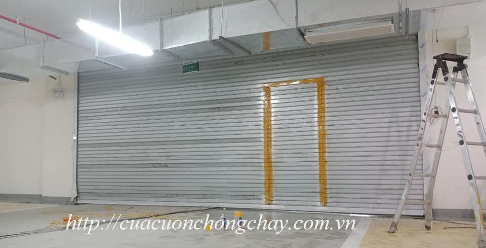 cửa cuốn chống cháy 2 lớp