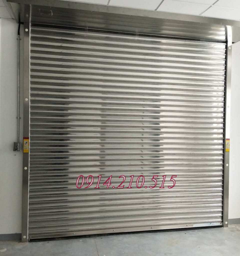 cửa cuốn chống cháy 1 lớp inox