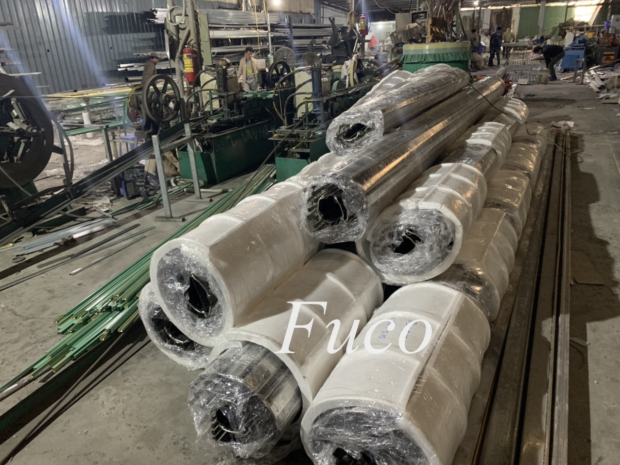 Cửa cuốn song ngang ống tròn 19 và phi 21, INOX 201 và INOX 304