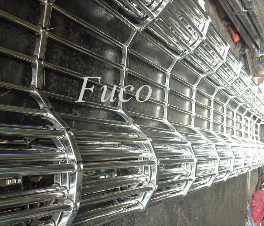 Cửa cuốn song ngang ống tròn 19 và phi 21, INOX 201 và INOX 304