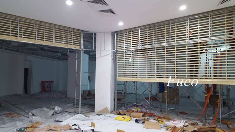 Cửa cuốn song ngang ống tròn 19 và phi 21 sơn tĩnh điện