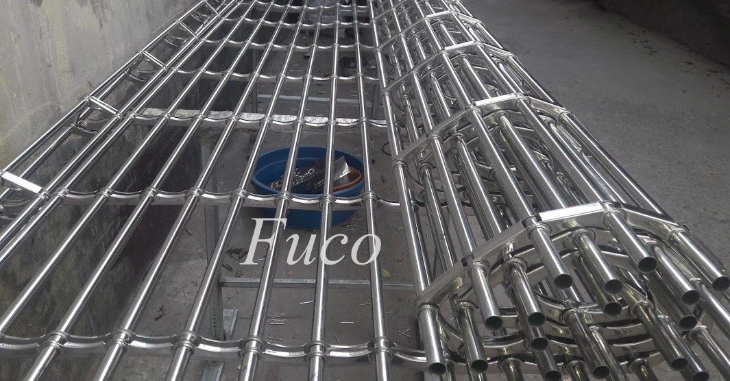Cửa cuốn song ngang ống tròn 19 và phi 21, INOX 201 và INOX 304