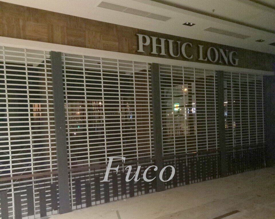 Cửa cuốn song ngang ống tròn 19 và phi 21 sơn tĩnh điện